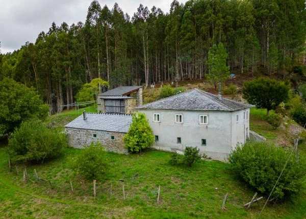 Galicia, Lugo, Pontenova, country house, Arial view 2