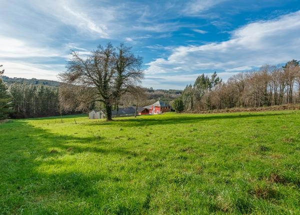 Galicia, Lugo, Pol, country house, seen from top of land