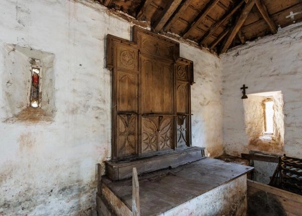 Galicia, Lugo, Outeiro de Rei, interior capilla