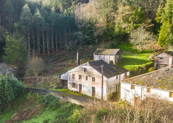 Galicia, Lugo, Ourol, country house arial view 5