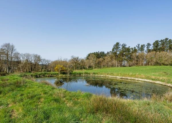 Galicia, Lugo, A Campiña, casa de campo laguna 2