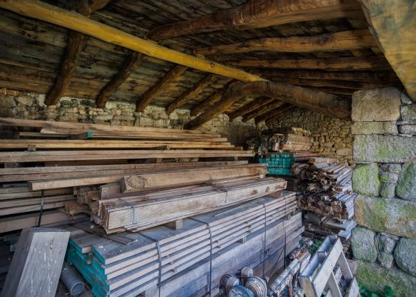 Galicia, Lugo, A Campiña, casa de campo, almacen