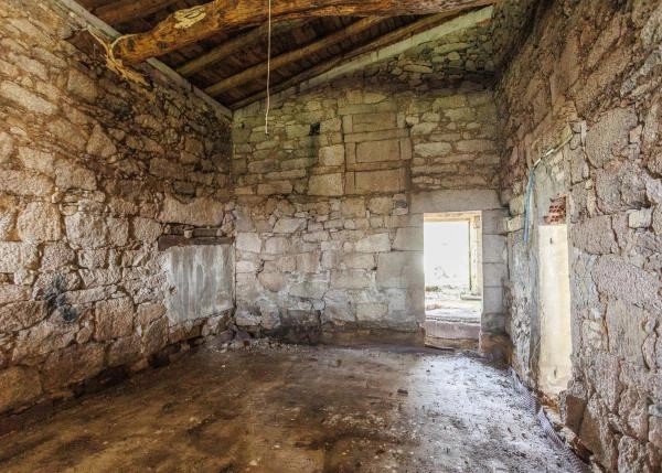 Galicia,Lugo,  A Campiña, casa de campo, ruinas 6