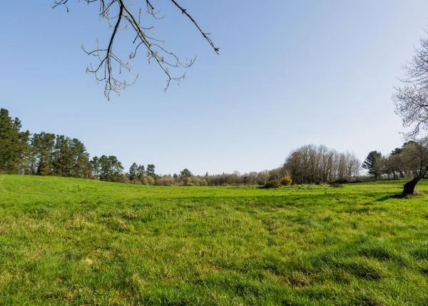 Galicia, Lugo, A Campiña, casa de campo, campos