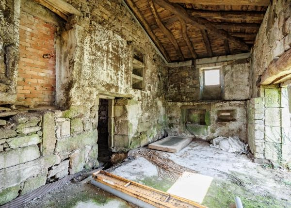 Galicia, Lugo, A Campiña, casa de campo, ruinas 3