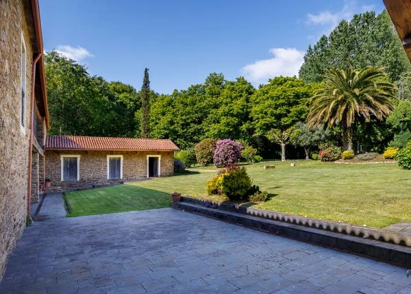 Galicia, la Coruña Touro, Country House, patio 