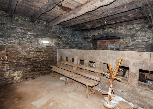  Galicia, Lugo, Castro de Rei, casa de campo, cochiquieras cerdos