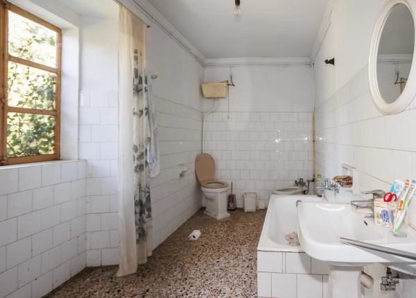 Galicia, Lugo, Castro de Rei, casa de campo, baño 2