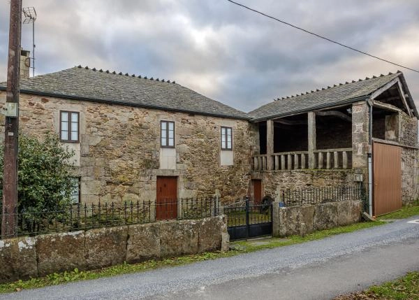 Galicia, Lugo, Guitiriz, casa de campo, vista de calle