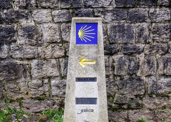  Galicia, Lugo, Guitiriz, casa de campo, marcador kilometrico ruta jacobea