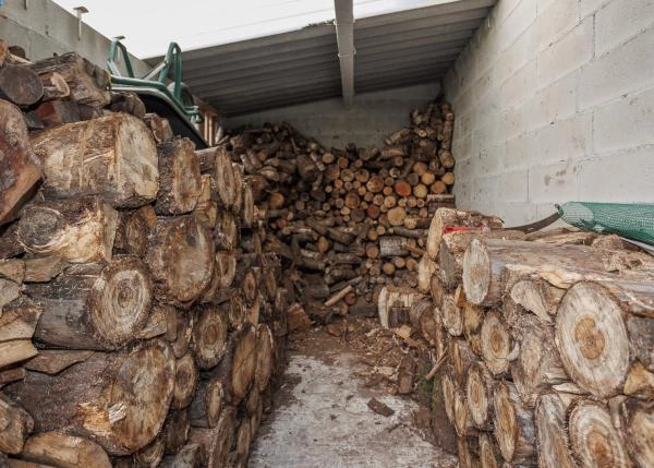 Galicia. Coruña, Mañon, casa de campo, leñera 2