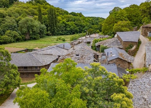 Galicia, Lugo, Samos, vista area 6