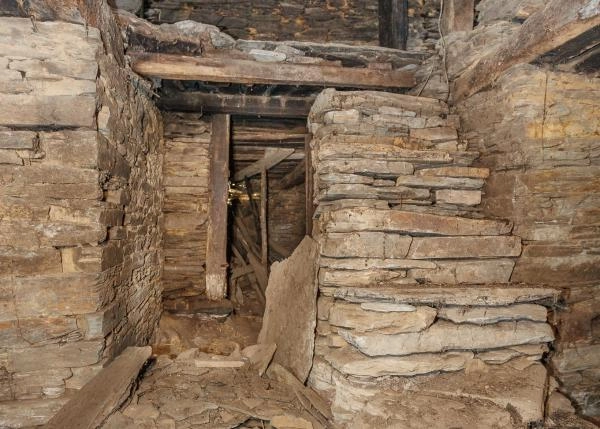 Galicia, Lugo, Samos, escalera