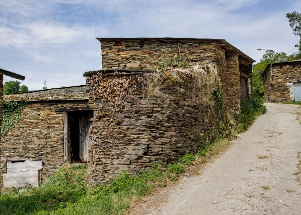 Galicia, Lugo, Samos, vista desde pista